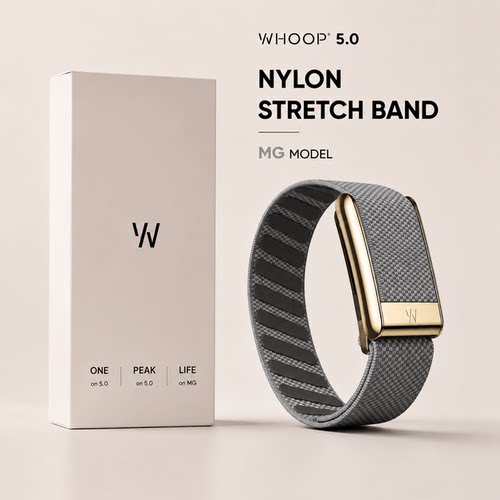 WHOOP5.0替换表带MG运动尼龙编织腕带健身透气表带配件