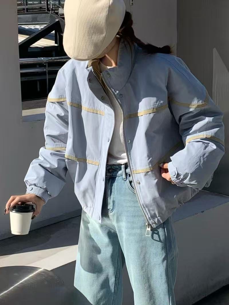 C262新款宽松派克服服羽绒外套女高货羽绒服