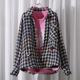 短外套女装 破洞格子粗花呢百搭休闲破洞外套B321 时尚 春秋季 新款