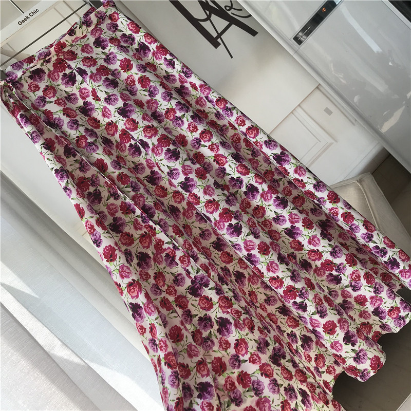 Spain alone Paige Decor Frenum Tie Single chip Big swing skirt Chiffon maxi skirt E314in the Women's clothing/Boutique , Skirts  category - from Buy2taobao.com to provide professional Taobao agent buy service