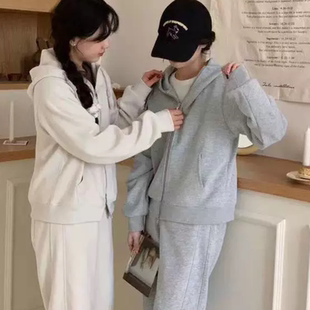 A713卫衣运动套装女连帽春秋季时尚韩版宽松显瘦学生休闲裤两件套