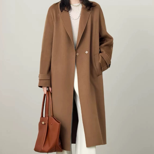 D923新款高级重工羊绒大衣女时尚毛呢外套1G9970911Q