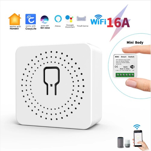 Homekit智能开关手机控制语音控制wifi暗盒通断器暗藏式双控定时