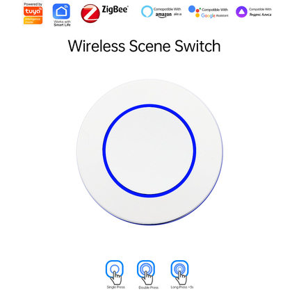 涂鸦zigbee场景开关zigbee无线情景开关 zigbee随意贴SOS呼叫器