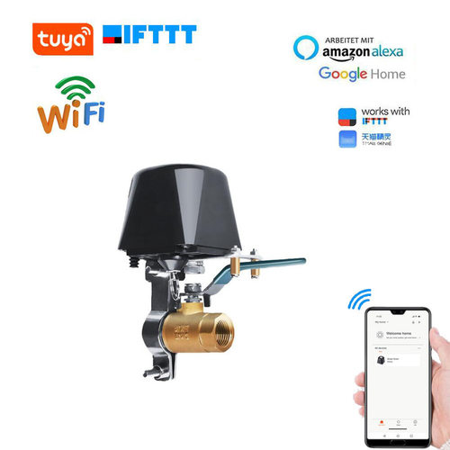 涂鸦智能WIFI水阀气阀阀门机械手涂鸦zigbee远程控制器可以联动