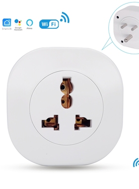 涂鸦wifi智能插座南非印度规插头16A支持Alexa语音手机远程操控
