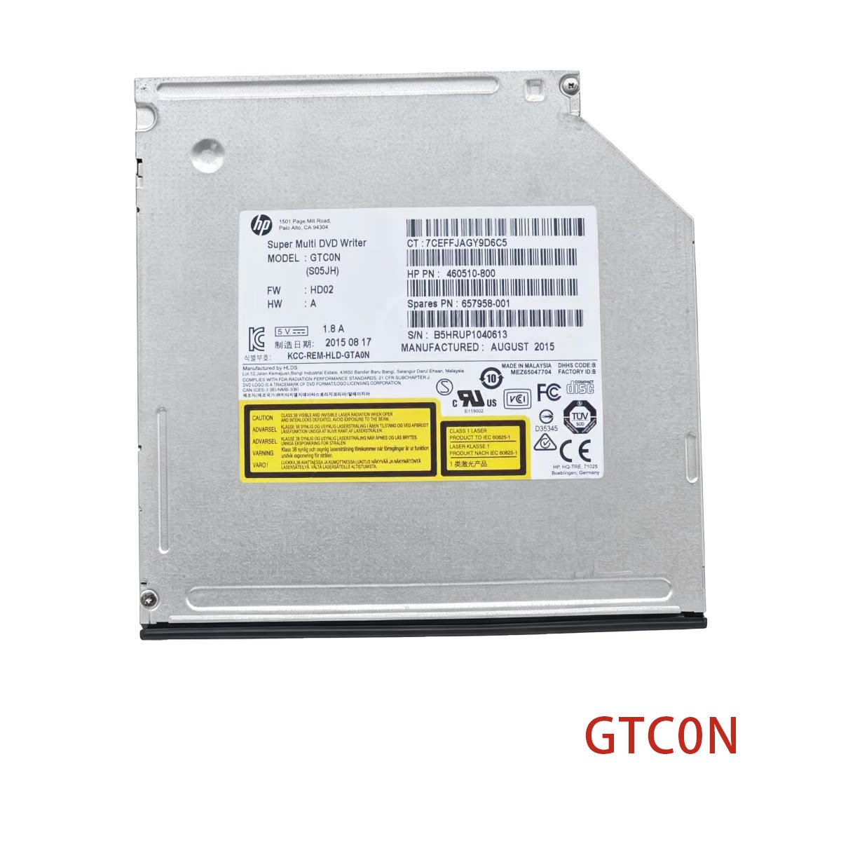 笔记本内置台式机电脑光驱DVD刻录机GTC0N机芯12.7mm串口SATA图片