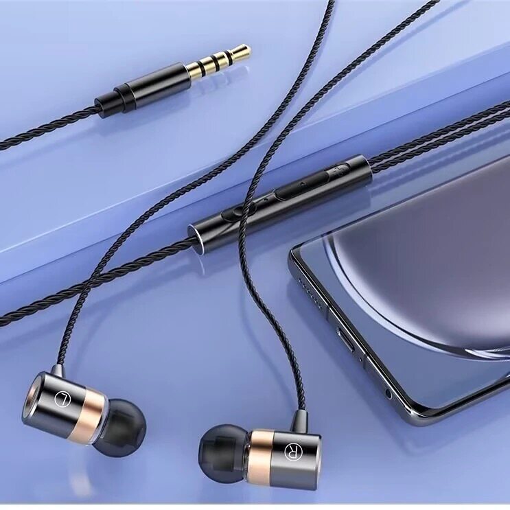 有线耳机适用OPPO华为小米入耳式vivo高音质K歌重低音耳塞麦typec