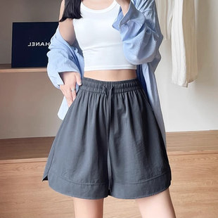 高腰宽松显瘦小个子速干运动五分中裤 2026新款 女夏季 冰丝山本短裤