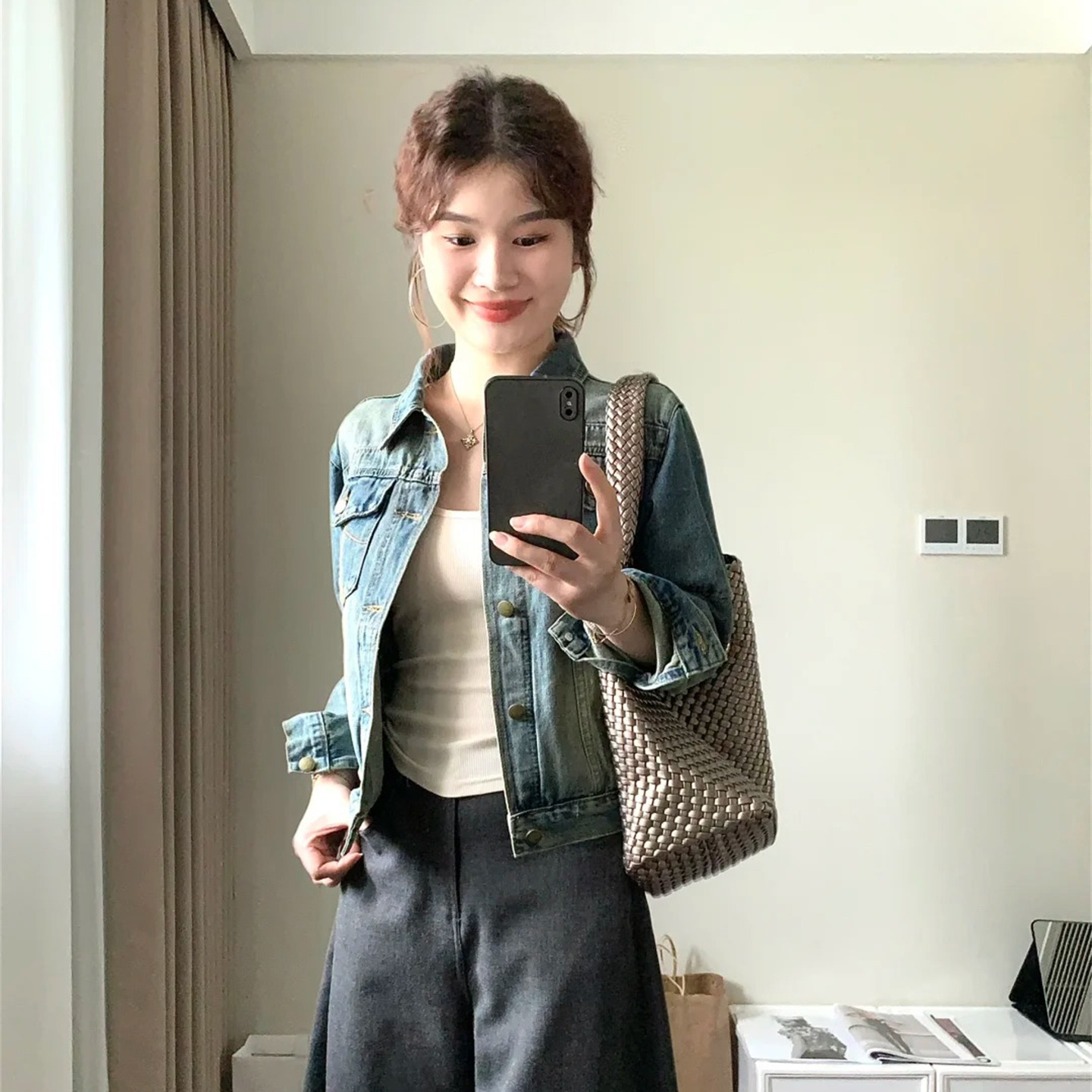 刺绣短款牛仔外套女长袖夹克上衣