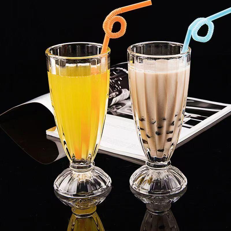 加厚创意无铅玻璃奶茶杯