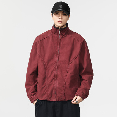 冬季珠帆纯棉仿貂绒加厚棉服男