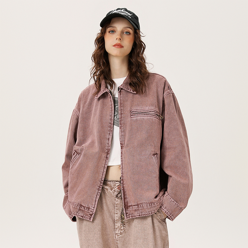 美式复古宽松底特律工装夹克男