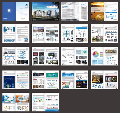 弱电安防监控智能家居综合布线停车场门禁智慧消防ARVR宣传册印刷