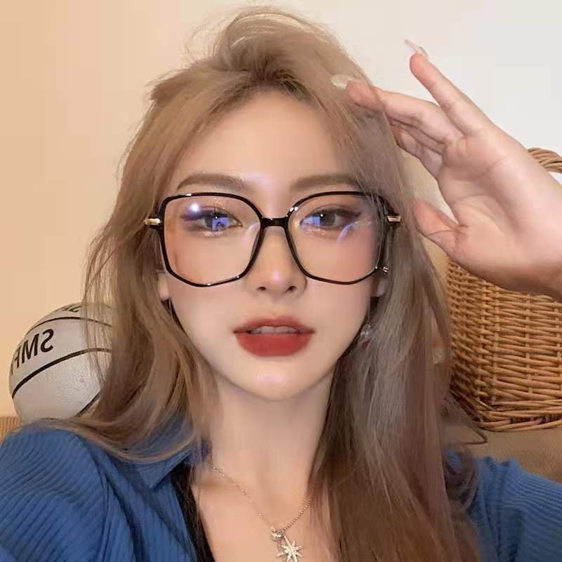 时尚韩版大框潮高清防蓝光老花镜