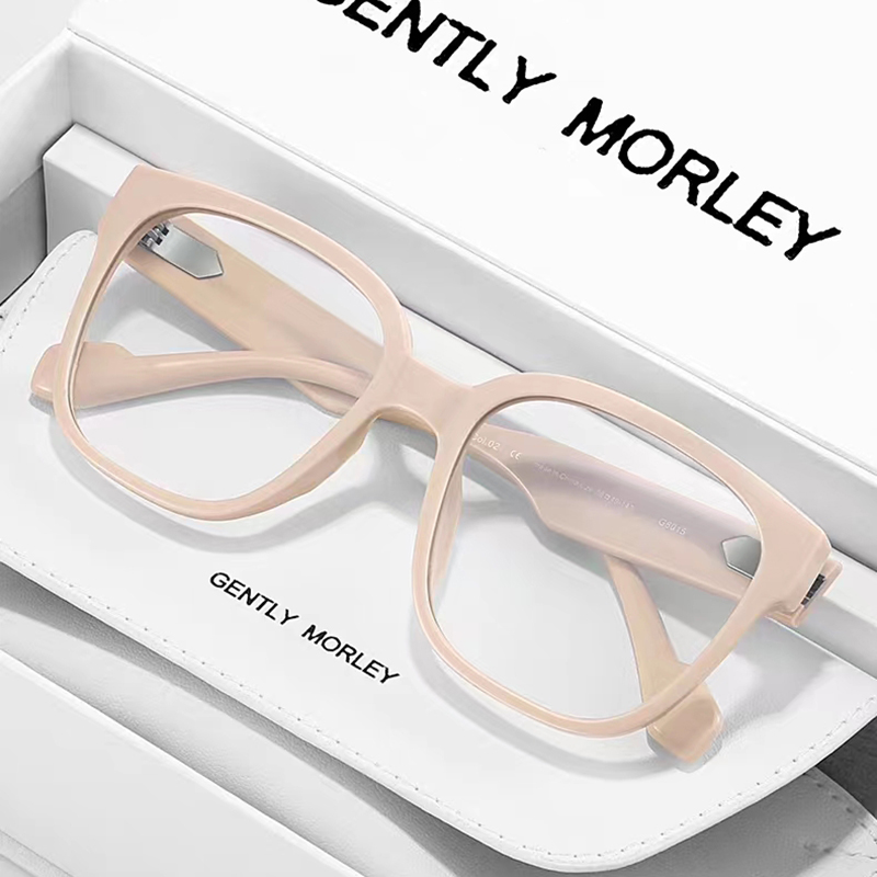 AOMAI大框复古平光防蓝光老花镜