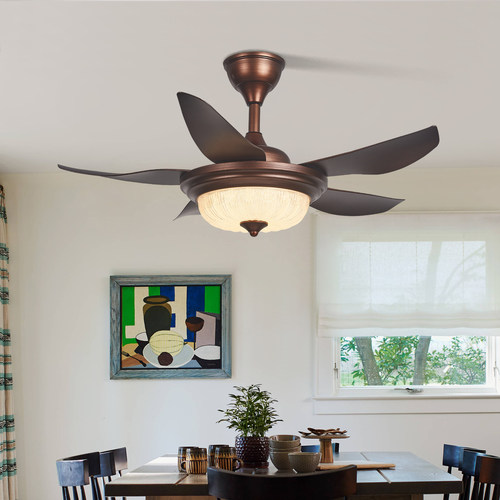 包安装中古风扇灯餐厅吊灯美式