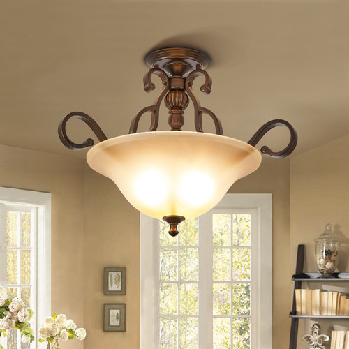 美式入户别墅走廊仿古卧室吸顶灯