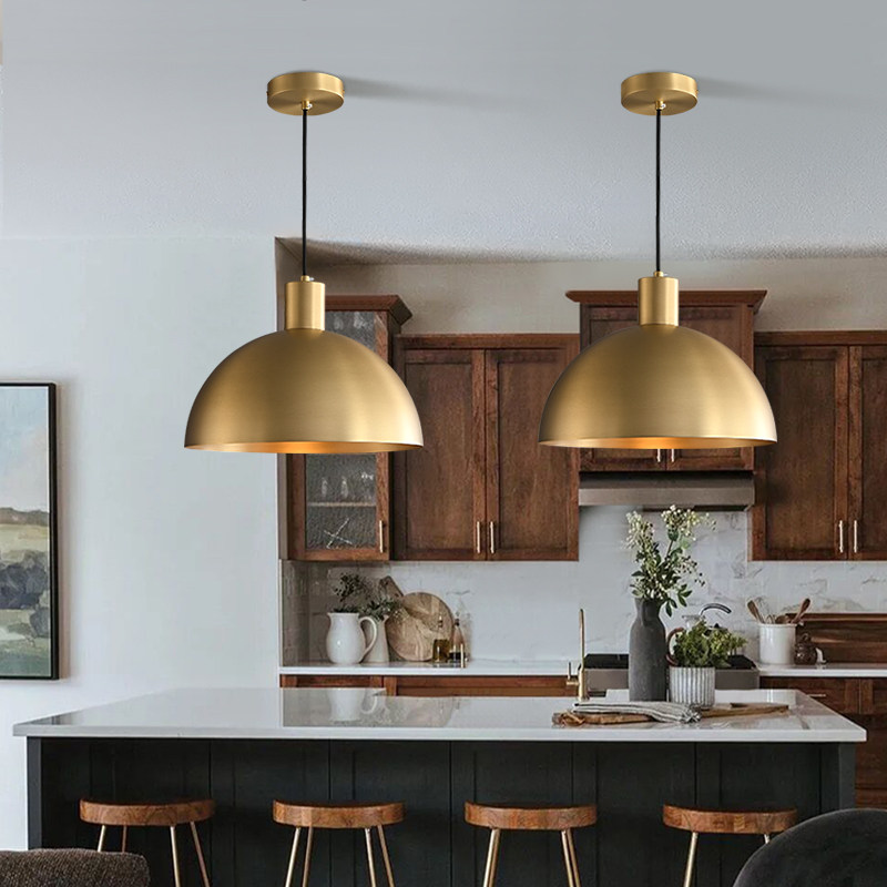 全铜美式小吊灯餐厅灯吧台灯茶室led餐桌灯书房灯复古单个线吊灯,家装灯饰光源,餐厅吊灯,淘宝优惠券,粉丝福利购,淘宝优惠卷
