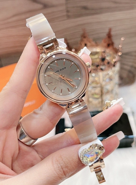 ANNE KLEIN/AK安妮克莱因女手表时尚气质镶钻石英腕表AK1408TNRG