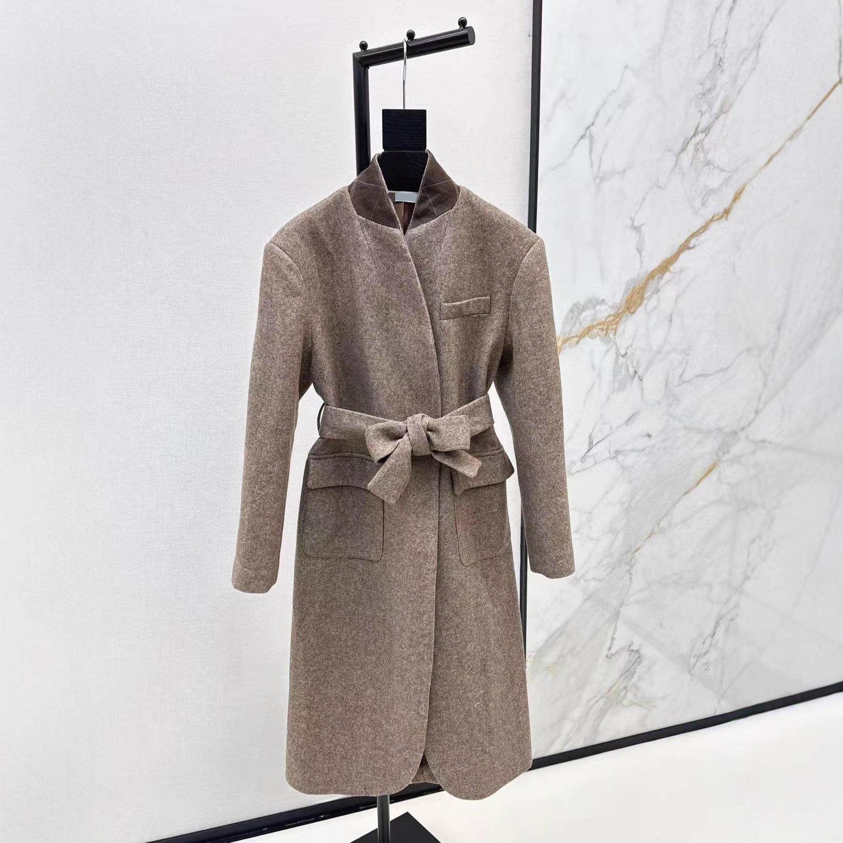 口袋毛呢收腰秋冬法式立领大衣西装气质外套系带南油2026早春新款,女装/女士精品,毛呢外套,淘宝优惠券,粉丝福利购,淘宝优惠卷