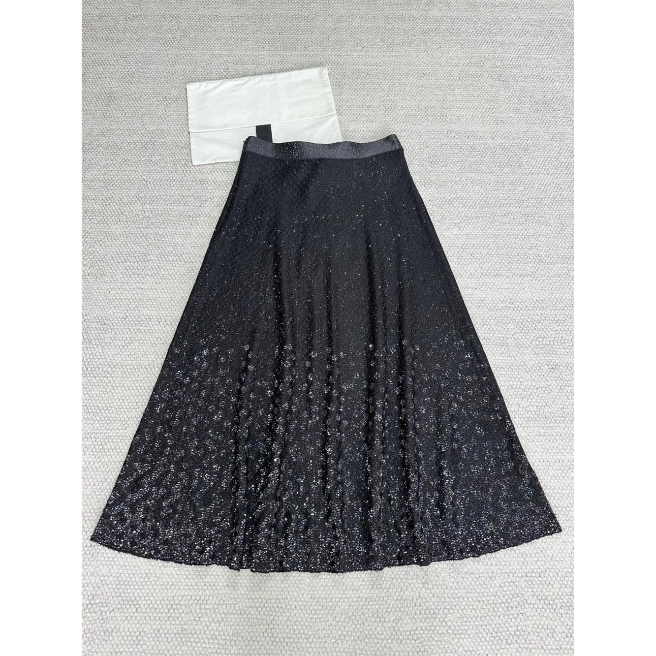 半身裙25P春夏新款重工珠片细闪高腰蝴蝶现货在仓懂货的的入手