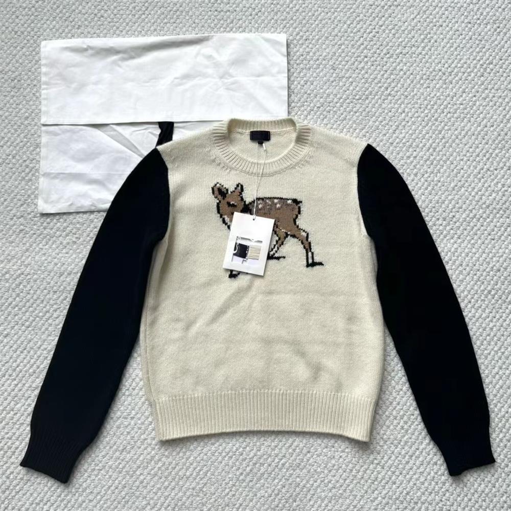 针织毛衣25N 羊绒 小鹿针织毛衣1:1品质现货在仓懂货的的入手