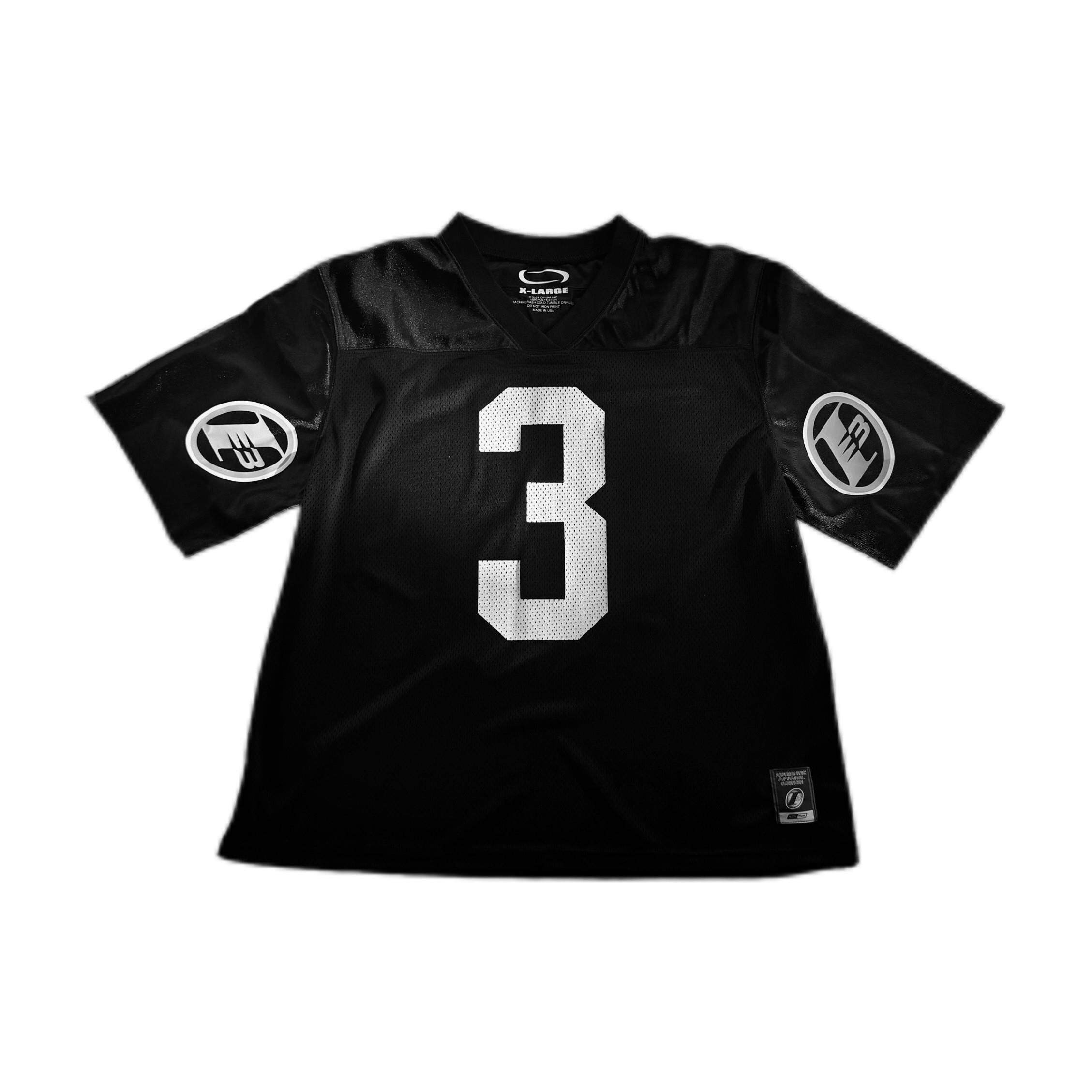 香港正品Opium Playboi Carti YVL镂空网眼橄榄球服字母短袖T恤潮图片