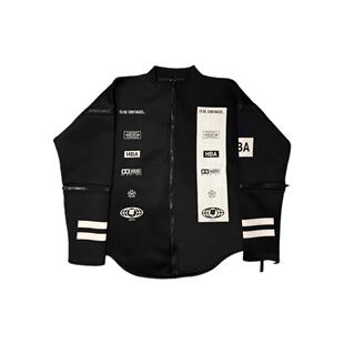 香港正品绝迹稀有HBA HOOD BY AIR ASAP rocky同款太空棉拉链外套