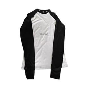 香港正品(稀有)HBA Hood By Air 17ss黑白超长袖衫T恤Gali同款