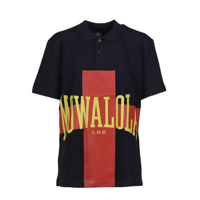 香港正品Mowalola Opium YVL视觉系十字架数字印花修身Polo衫短袖