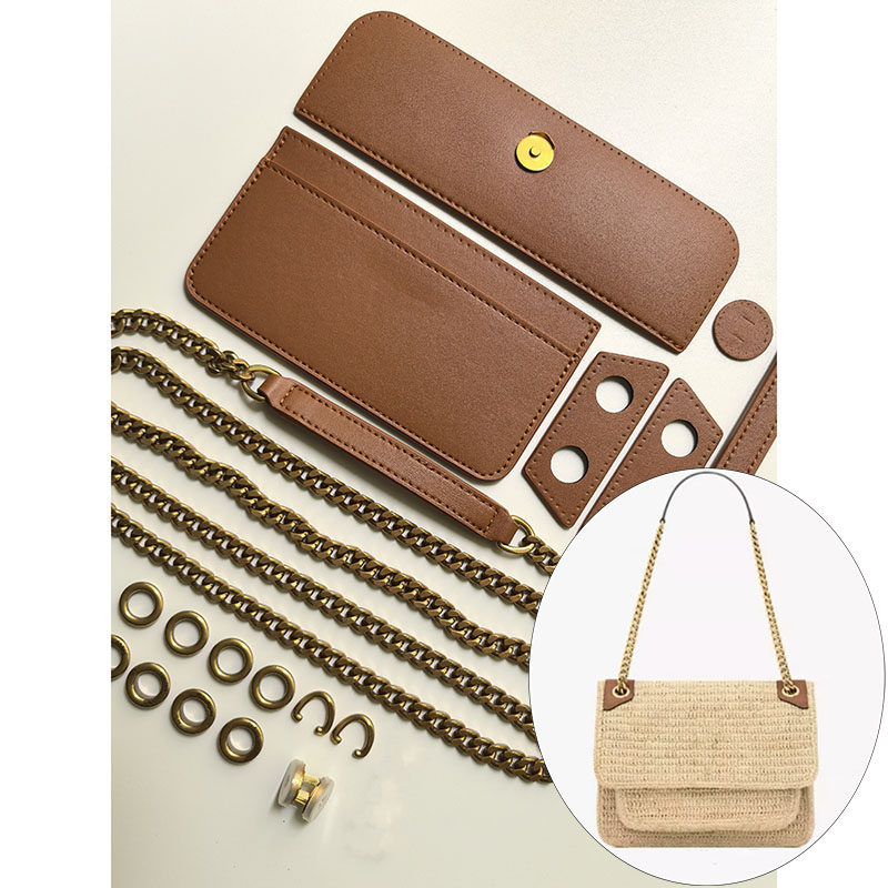 niki单肩草编包斜挎包手工编织包真皮配件DIY配件送视频教程,服饰配件/皮带/帽子/围巾,包带,淘宝优惠券,粉丝福利购,淘宝优惠卷