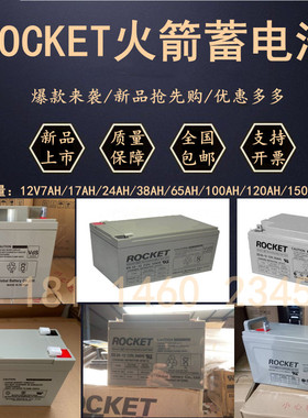 火箭蓄电池ES/ESP-12V7A12A18A24A42A65A100A应急直流屏UPS电源用