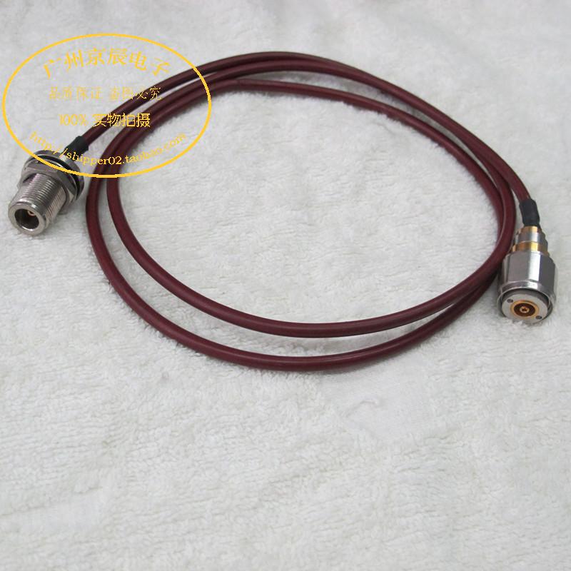 HUBER+SUNER 18G N 型母头转 APC -7 微波 高频 转接线1米