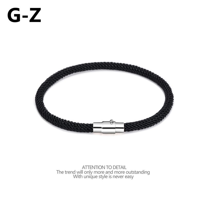 韩版潮简约运动手绳男女编织手链创意手环磁铁扣学生情侣礼物饰品