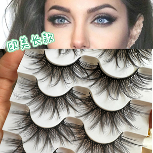 浓密卷翘芭比立体多层假睫毛簇状浓密欧美睫毛大眼烟熏长款硬梗密