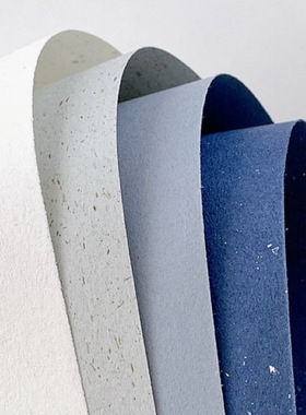 奶盐海岸特种纸活页本内页替芯内芯M5A7A6 蓝色系混合素材纸拼贴