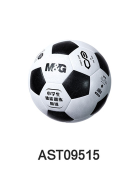 晨光体育4号PVC机缝经典黑白足球AST09515小学生体能训练益智足球