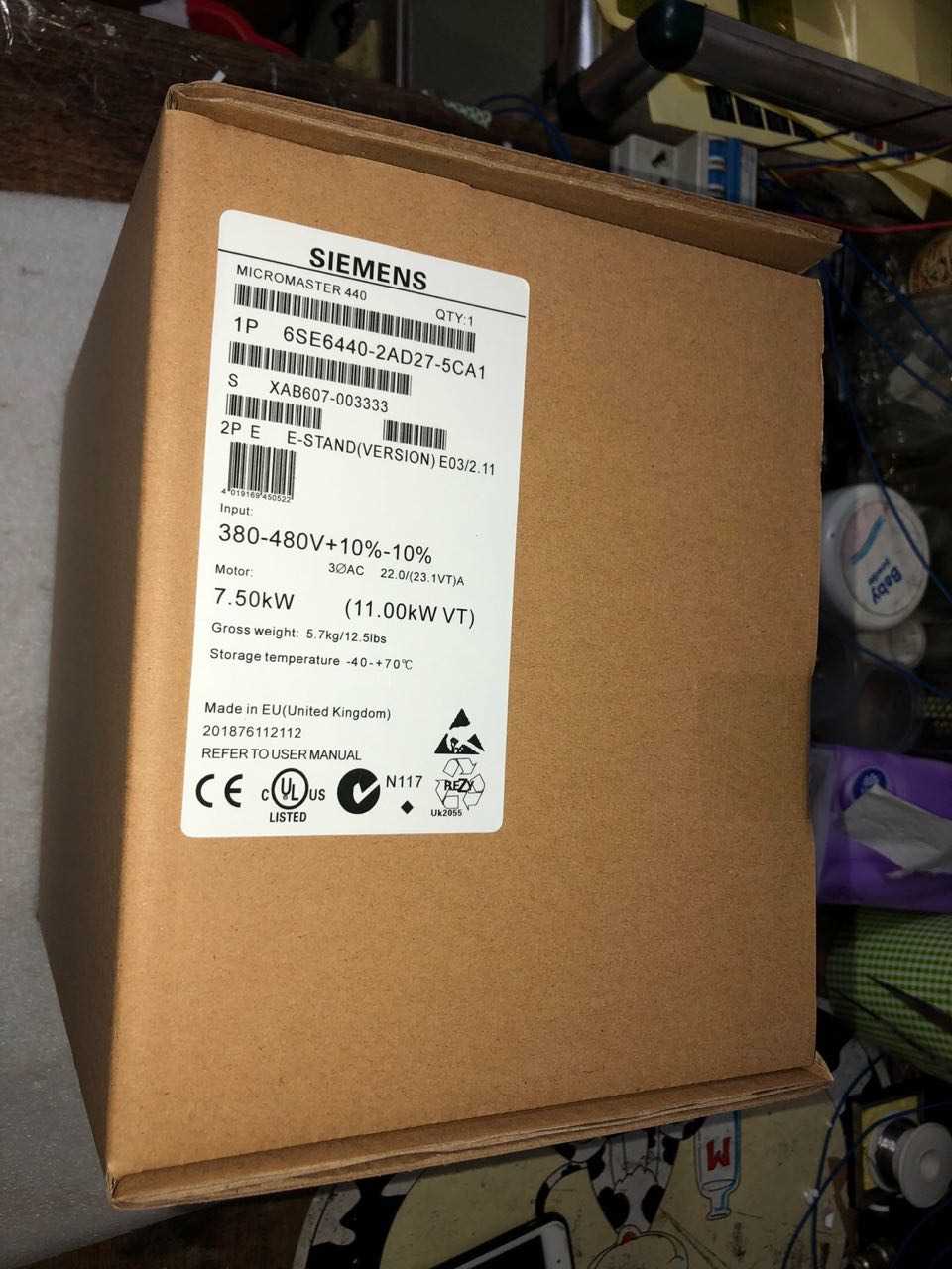 议价6SE6440-2AD27-5CA1西门子变频器7.5KW/380V带滤波器议价 电动车/配件/交通工具 其他服务 原图主图