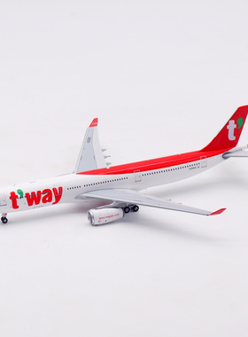 现货 AV 1:400 德威航空 空客 A330-300 HL8560 客机模型 AV4350
