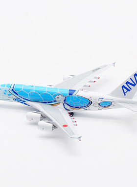 预 AV 1:400 全日空航空 A380 JA381A 蓝海龟 客机模型 WB4031