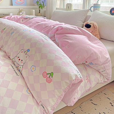 100%纯棉被套单件全棉被罩