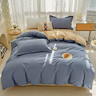 60支简约100%全棉纯色四件套纯棉