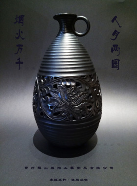 齊河龍山黑陶现代非遗手工工艺品