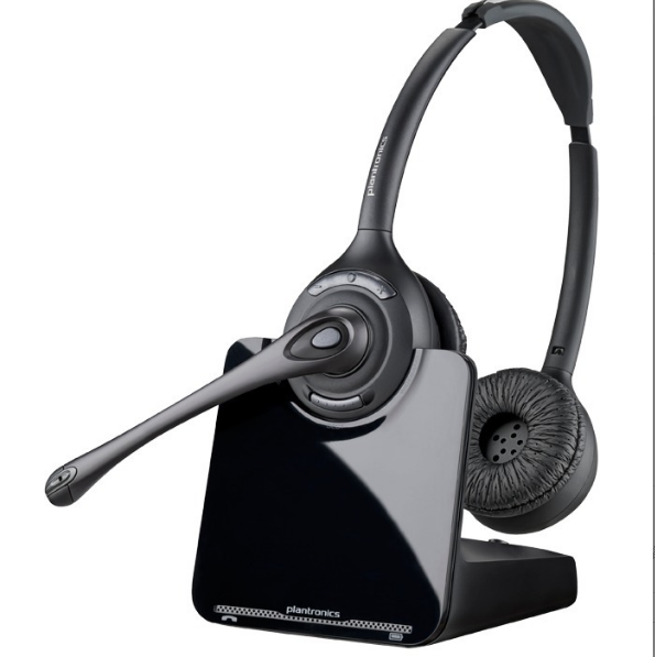 缤特力plantronics CS520座机双耳 无线电话耳麦 防噪音头戴耳机