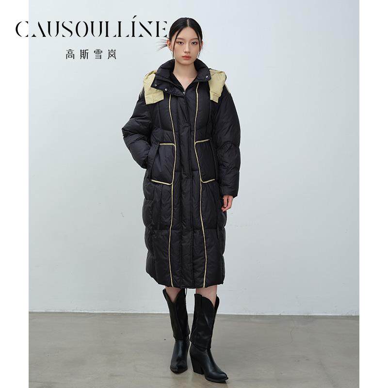高斯雪岚2025冬装新款鹅绒羽绒服