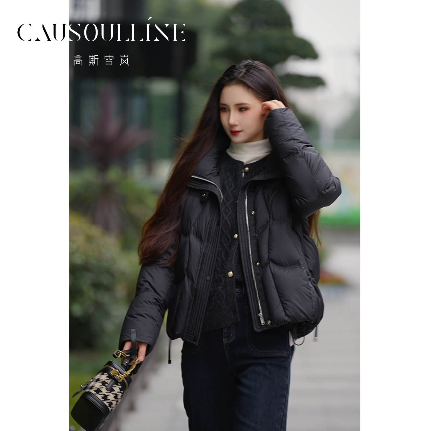 高斯雪岚2025冬新款时尚百搭羽绒服外套女保暖面包服上衣25480028,女装/女士精品,羽绒服,淘宝优惠券,粉丝福利购,淘宝优惠卷