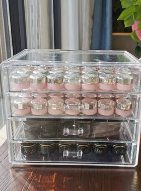 亚克力日本罐装胶光疗胶Vetro胶日式胶透明抽屉收纳盒美甲饰品盒