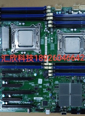 超微X9DAI双路主板2011 X79服务器主板 6显卡3060 3080 送cpu现货