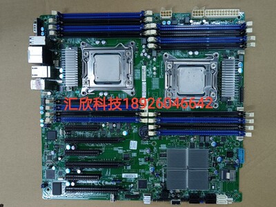 超微X9DAI双路主板2011 X79服务器主板 6显卡3060 3080 送cpu现货